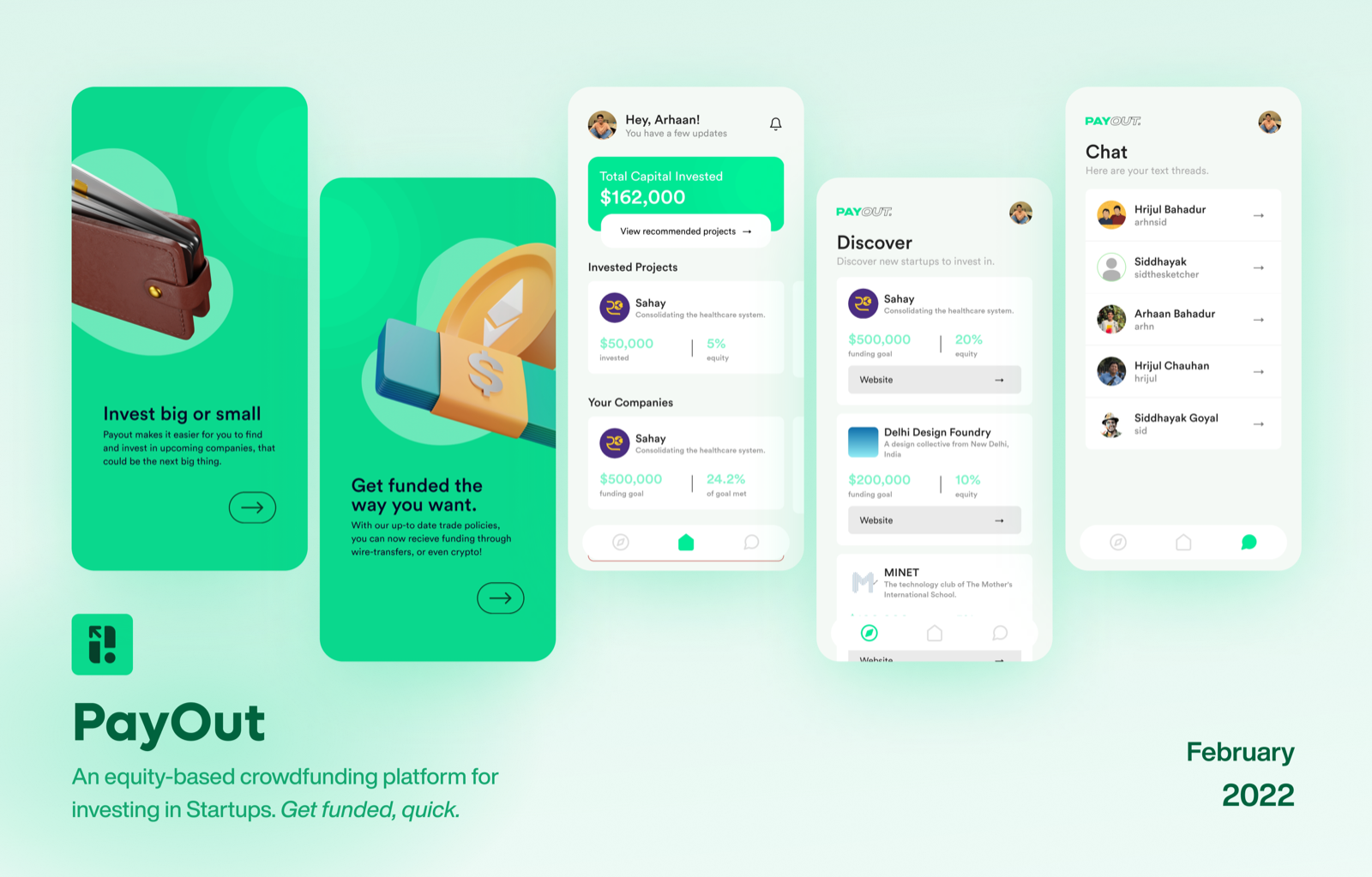 PayOut: Mobile app overview.